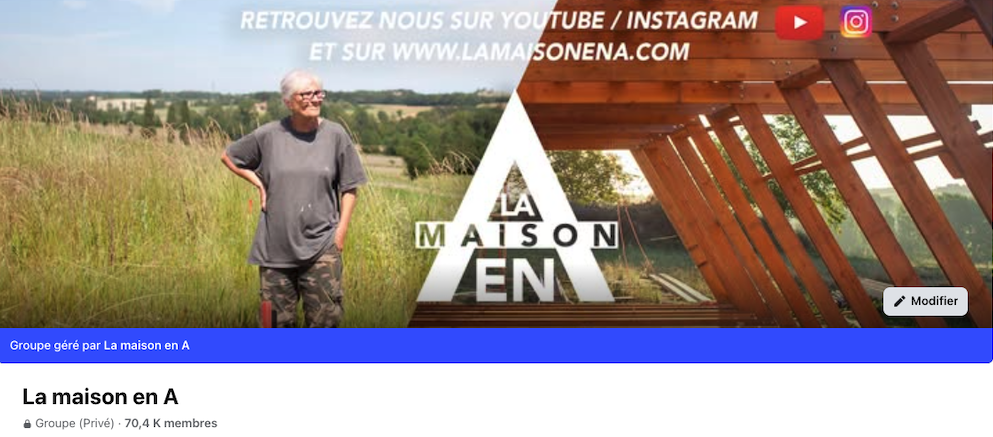 Groupe facebook - La maison en A